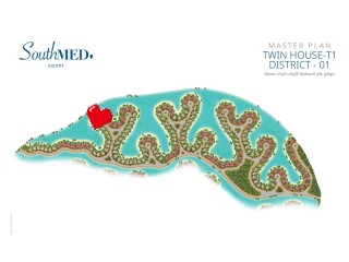 للبيع توين فيلا في ساوث ميد الساحل الشمالي فيو اللاجون استلام ٢٠٢٧