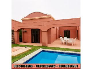 فيلا للبيع بجولف السليمانية تشطيب كامل بها حمام سباحة